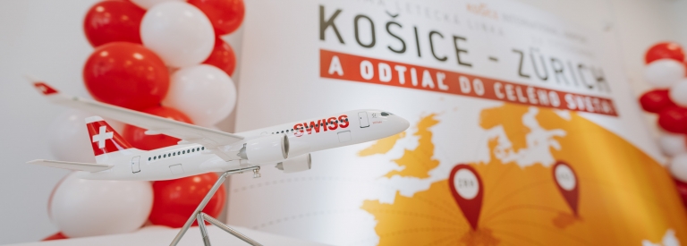 Spoločnosť SWISS spojila pravidelnou leteckou linkou Košice s Zürichom